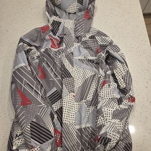 Volcom Gray and Red Ski & Snow Jacket